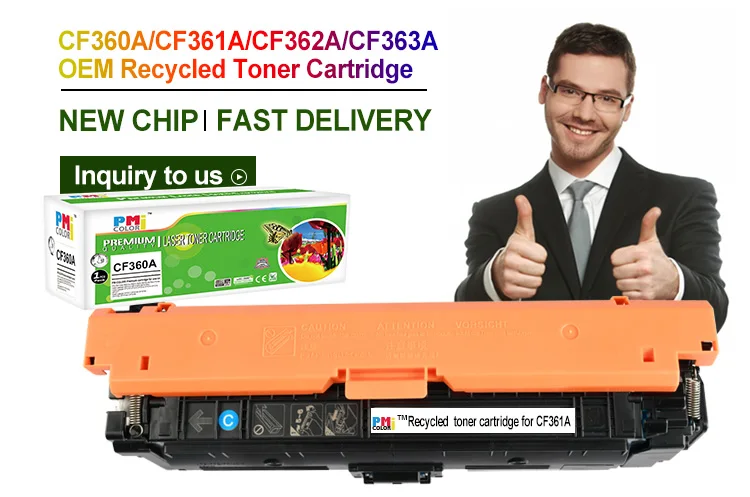 Compatible with CF360A Toner Chip EP Large Capacity for M552DN M553N M553X M553DN Color Laser Printer Supplies-Cyan 