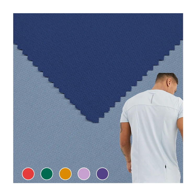 New Fashion Stretch Bird Eye Mesh Fabric, Breathable Polyester Material Eyelet Mesh Fabric for Sportswear/