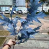 Dusty Blue, ใบโอ๊ค 3 ส้อม สีน้ำเงินเข้ม