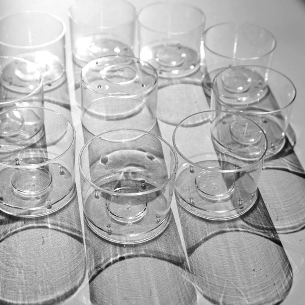 Clear Polycarbonate Candle Container Candle Holders for DIY Candle Making 20PCS with Wicks