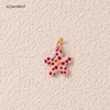 Polka Dot Flower Charm