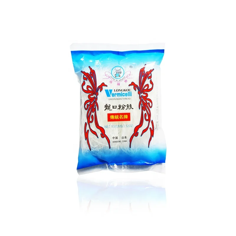 Sunrise Dingxi бренд 100 г LongKou Vermicelli сушеные грубые зерновые продукты, упакованные в пакет стеклянная лапша