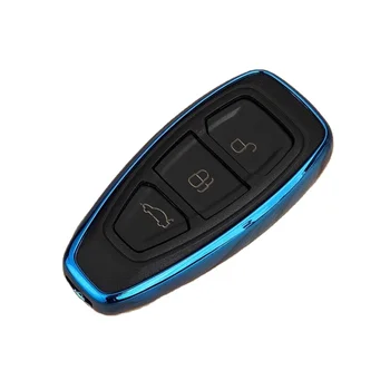 Soft TPU 3 Buttons Flip Remote Car Key Fob Cover Case Holder for Ford Tourne Transit Transit Custom Fiesta Focus Mondeo Titanium