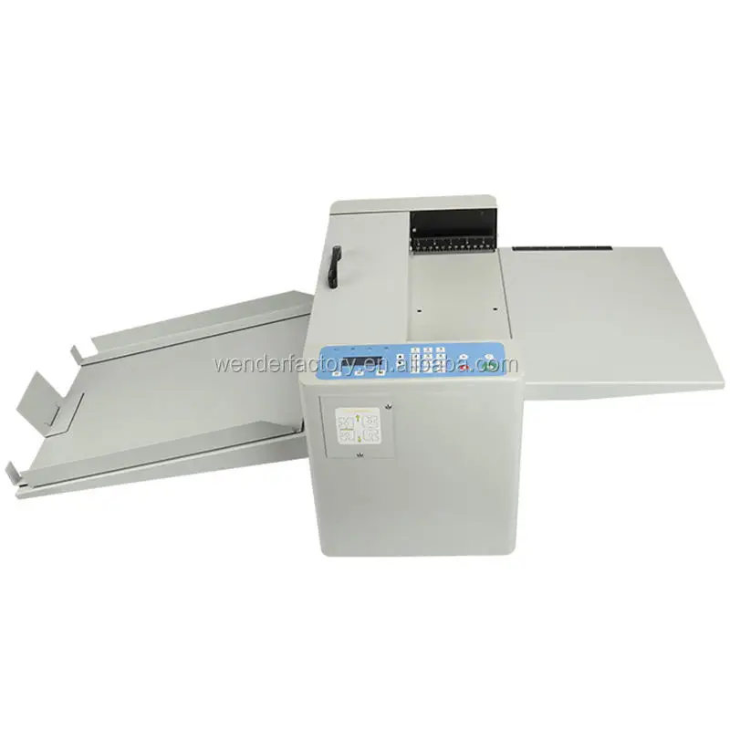 WD-6602 Mini Desktop A4 Size 330mm/12.99inch Manual Feeding Perforating Machine Semi-auto Digital Paper Creasing Machines