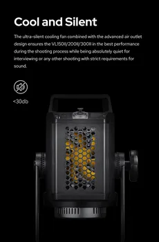 Godox VL300II LED Video Light 5600K White Version Continuous Output Bowens Mount Studio Light APP Support detail image