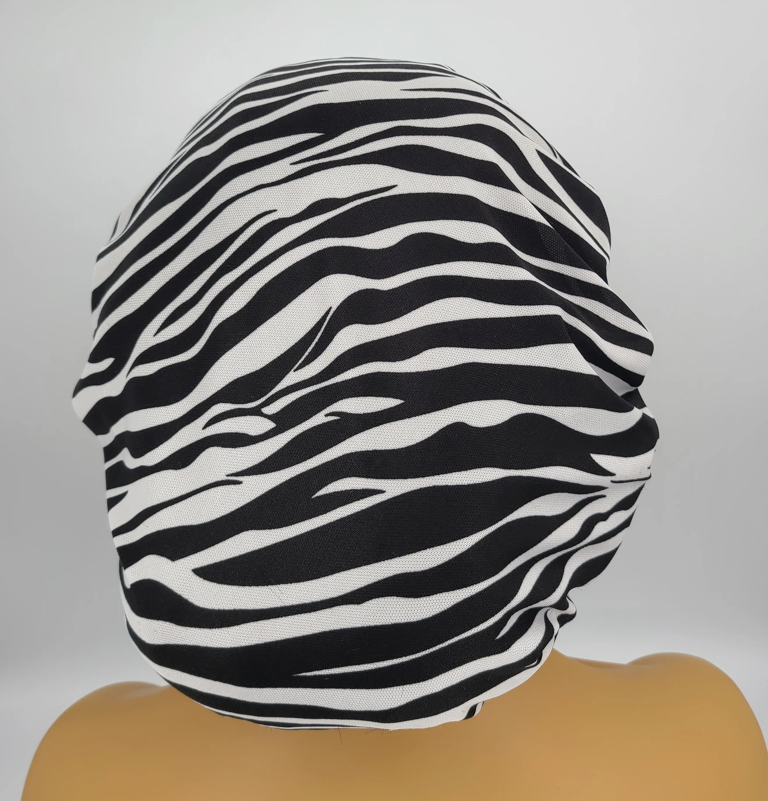 Zebra Print Hair Dryer - Ztzi Soft Satin Bonnet Normal Size