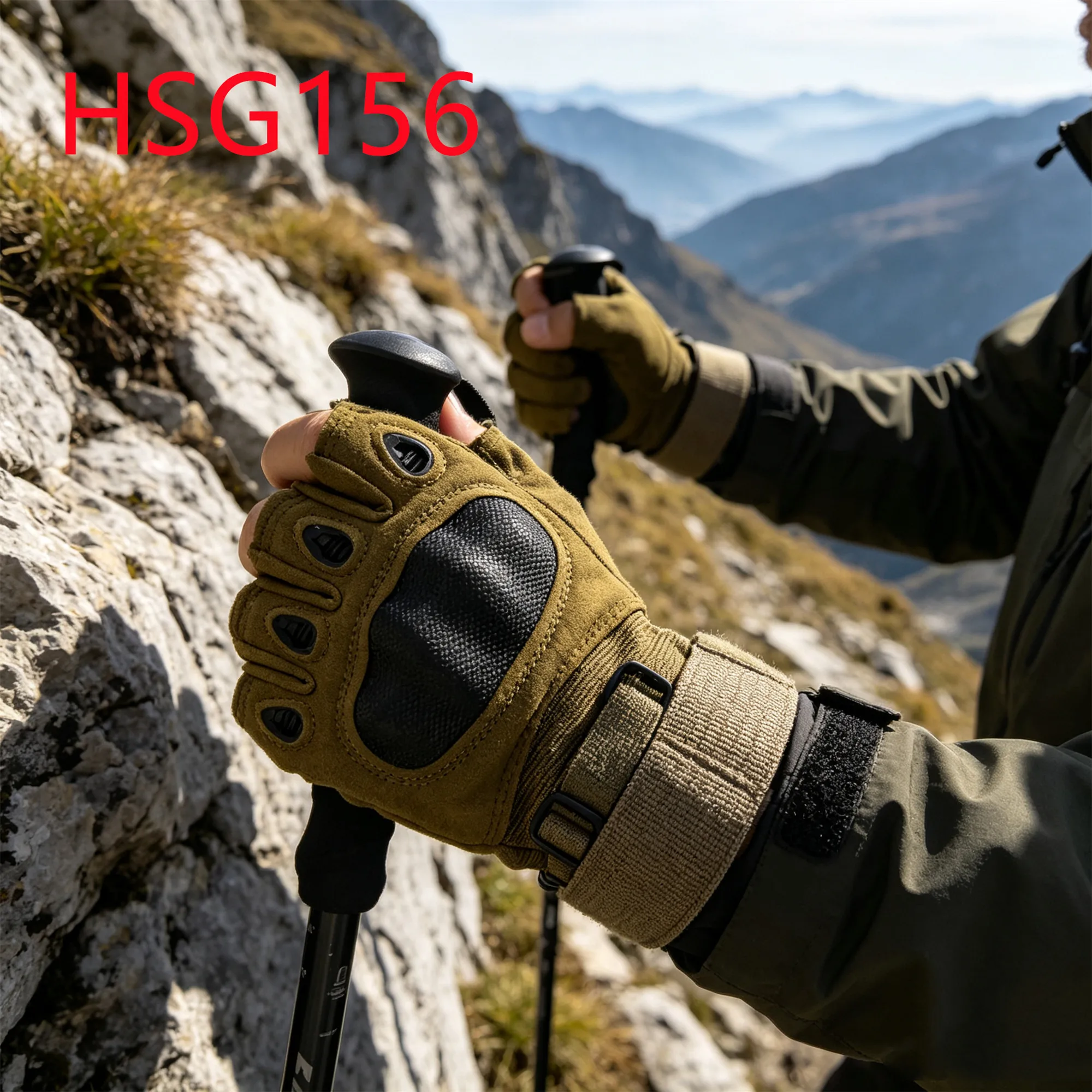 HY, перчатки боевые «Wild Training Knuckle Protection», цвет койот, Hua Singh, с защитой суставов пальцев и нескользящей ладонью, прочные перчатки для джунглей, артикул HSG156