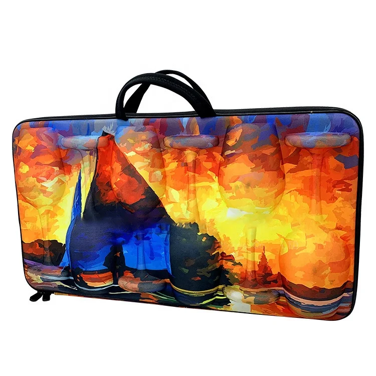 Hard Shell Protective Eva Display Travel Portable Champagne Wine Cup Glasses Carrying Case