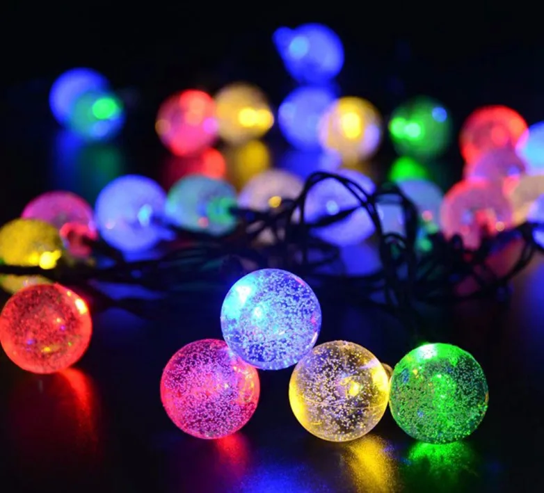 Waterproof Hanging Morocco Ball Solar Energy Waterproof String Lights Romantic Room Decoration Lighting