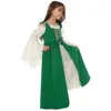 Renaissance-style long dress (green)