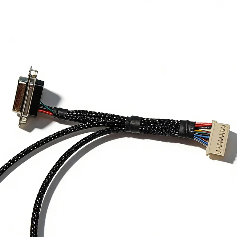 OEM Custom Wire Harness Cable Assembly with D-Sub Connector and JST Connector