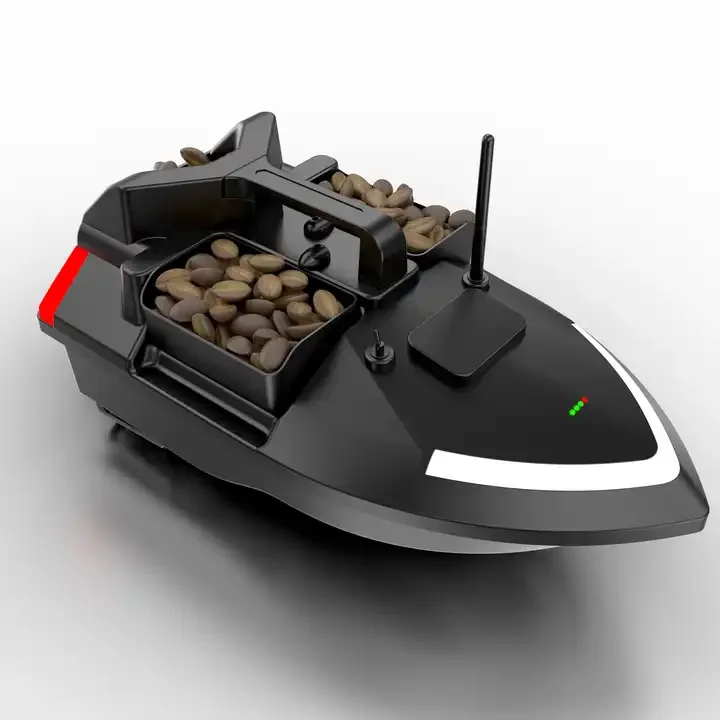 Flytec V020 Fishing Bait Boat RC Fish Finder Carp  3 Silos 2kg Loading GPS Navigation 500m 40 Dots Autopilot Boat With LED Light