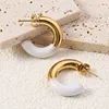 Oil drip C shape-white