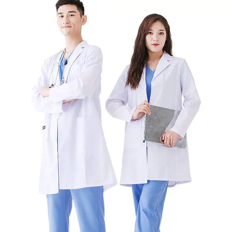 Modern Fit Lab Coat Features French Seams And Extra Length Vent For ...