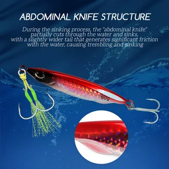 Metal Jig Artificial Hard Bait for Shore Casting Largemouth Bass-Sea Fishing Boat Use – Metal Jig – view 5