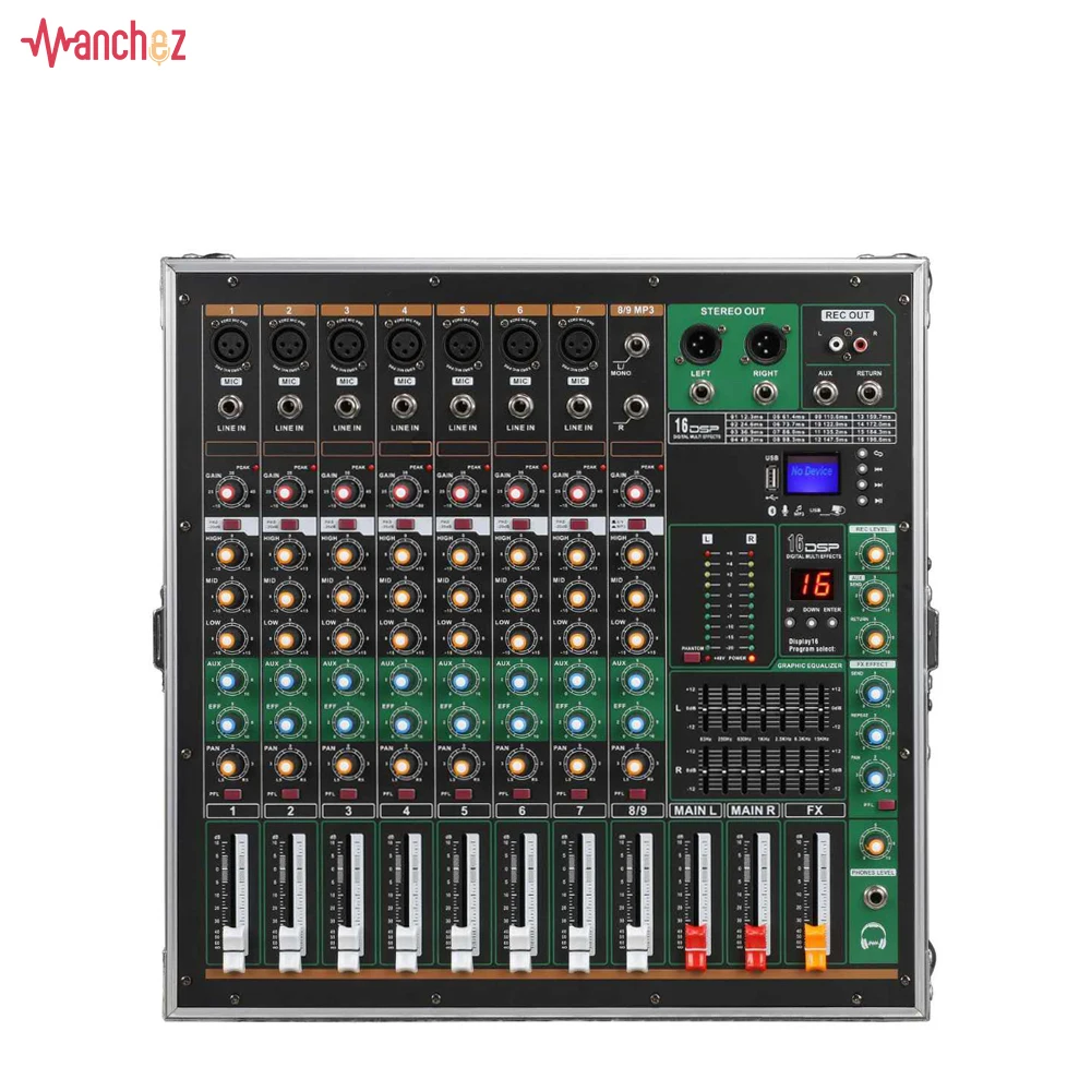 GAX-MK280 Green Audio Portable Mixer - High Power & ECHO DJ