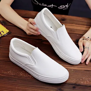 2026 Men's Women's Unisex Summer Solid Color Slip-on White Soft-soled Casual Dance Sneakers for Teenagers