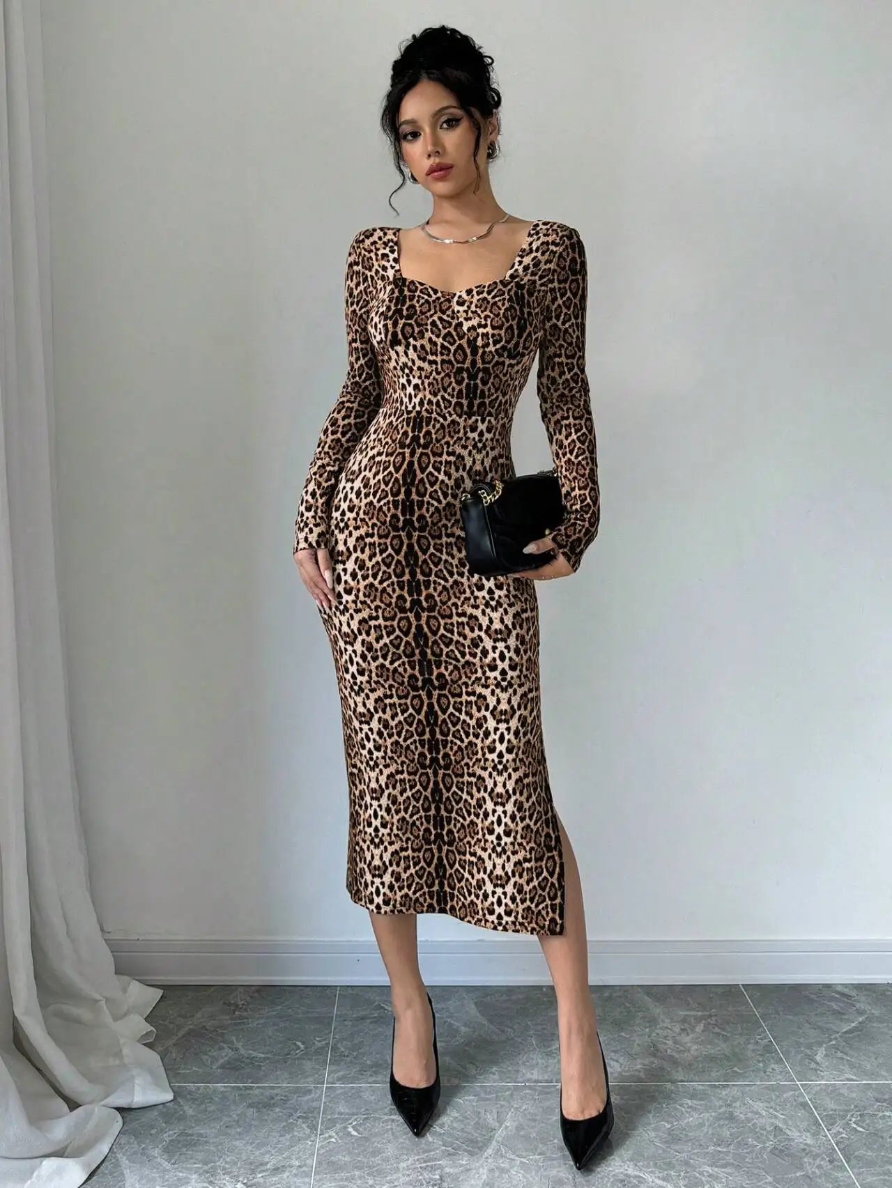 Shop Women's Leopard Tiger Print Maxi Dress for Spring/summer