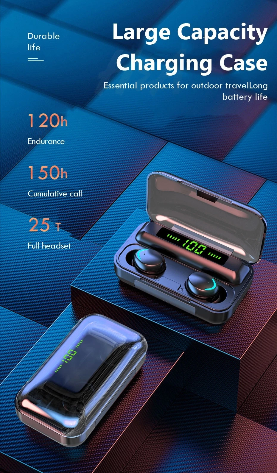 Factory Cheap Hot F9-5 Audifonos F9-5C Wireless Earphones V5.2 TWS Gaming In-ear Headpho aperçu 6