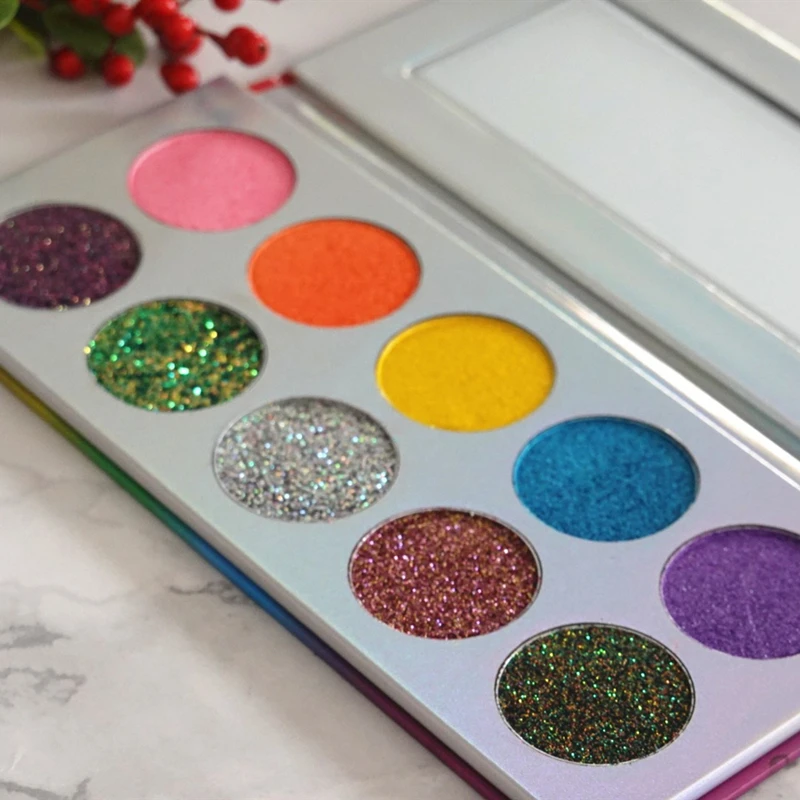 Палитра теней для век с высоким пигментом, 10 цветов