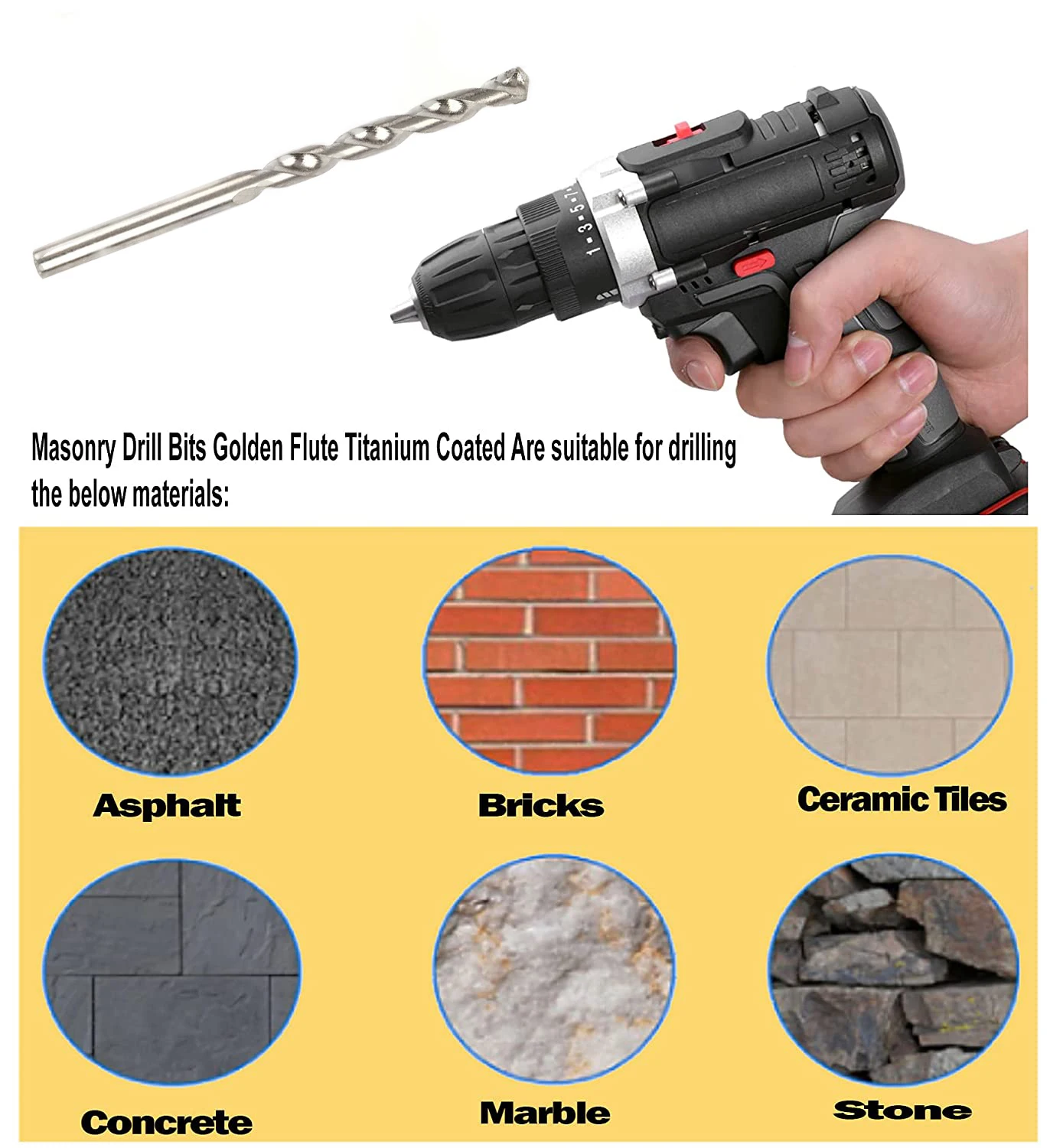 Eurocut Multiple Drill Bit Ceramic Tile Drill Bits Masonry Drill Bits