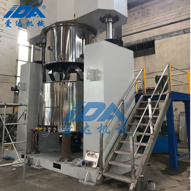 Large Capacity Quality 1000L High Performance Planetary Mixer with Twist Mixing Paddle for Synthetic Rubber Production