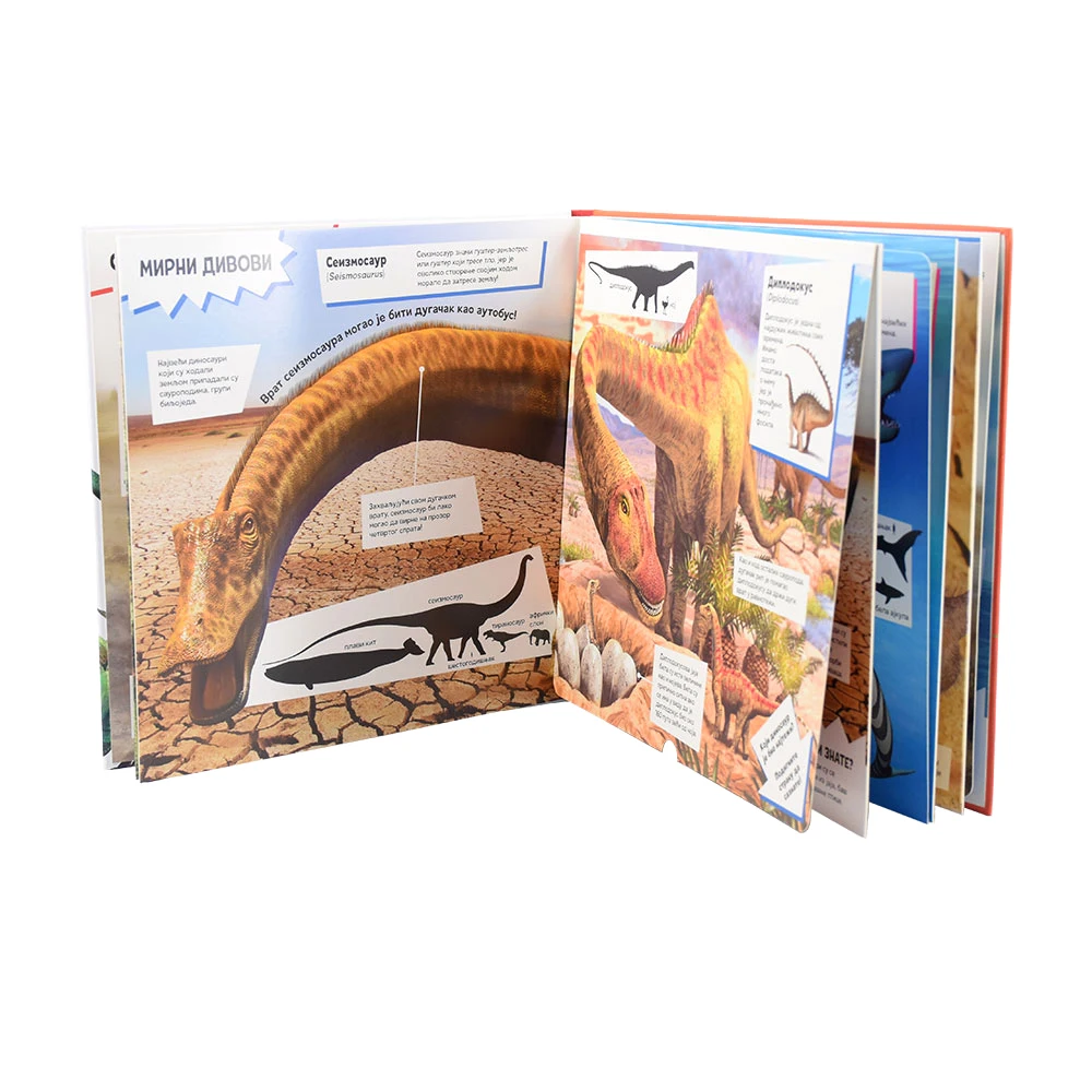 China Child Printing Animal Set Color Drawing Kid Children's Custom Magic Flip Animation for Kids Dinosaur Coloring Book