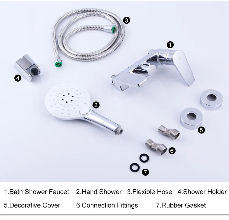 Juego de mezclador de ducha de lluvia oculto montado en la pared con una sola palanca a precio de fábrica