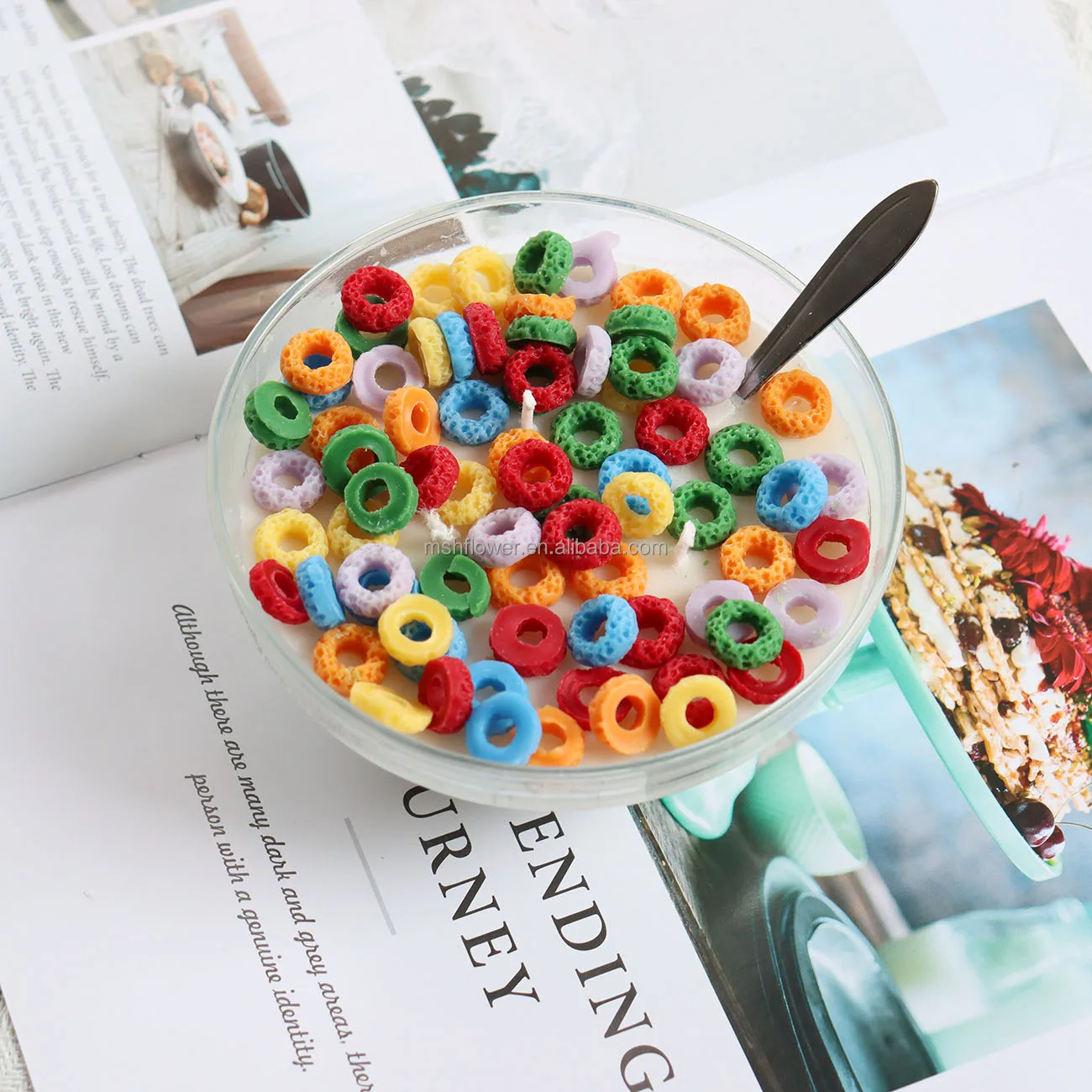 V29 Hot Sale New Ideas Scented Candle Handmade Cereal Bowl Candle