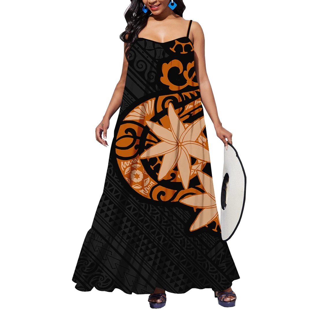 Custom on Demand Samoan Dress Plus Size Polynesian Clothing Casual Women's  Dresses Tribal Design Custom Floral Printed Elegant| Alibaba.com