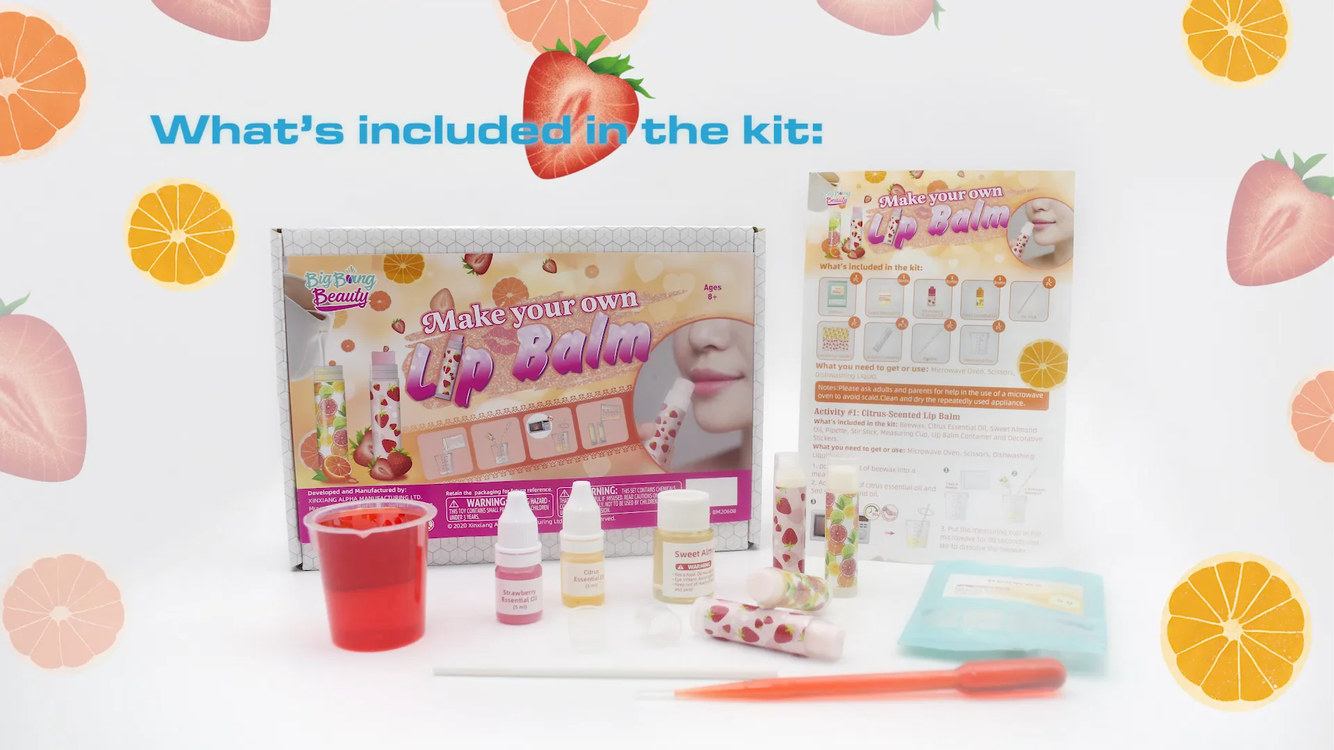 Big Bang Beauty Cpc Certified Lovely Scented Diy Lip Balm Making Kit ...