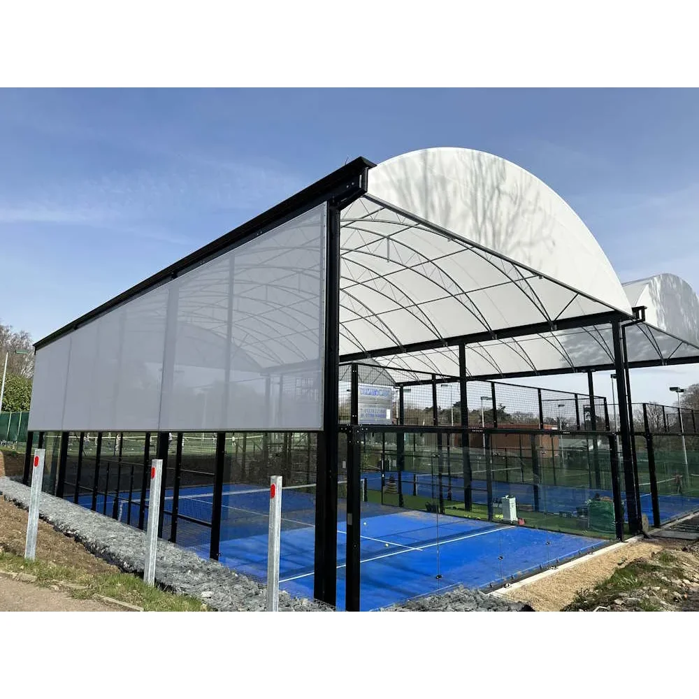 Custom Rain Roof Padel Court with Roof Outdoor Padel Tennis Court Factory Manufacturer Roof Padel Court