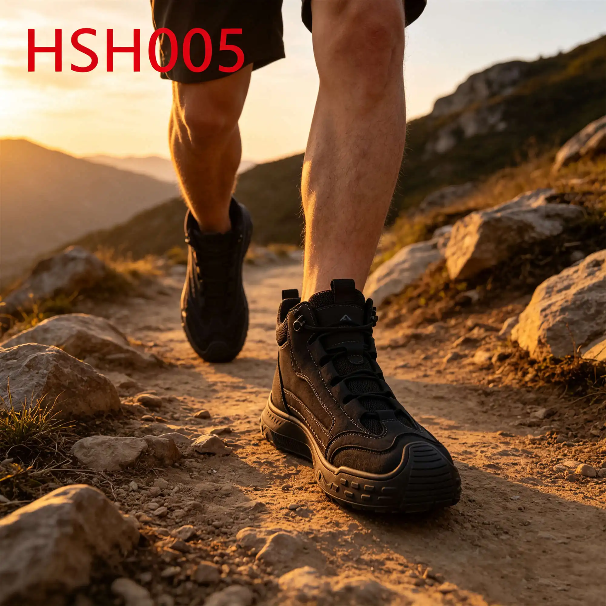 ZYF,outdoor Gear Quality Nubuck Leather Black/brown Hiking Boots Withstands Impact EVA+rubber Outsole Orthopedic Boots HSH005