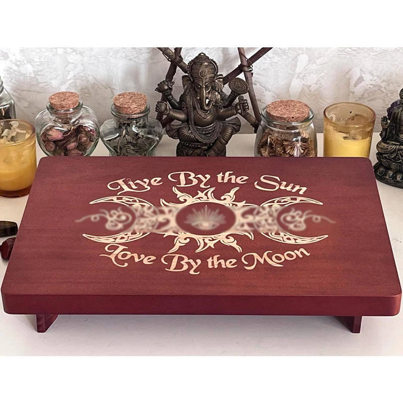 Altar Table Meditation Small Altar Table Wooden Witch Altar Wiccan Alter Table Buddhist Shrine