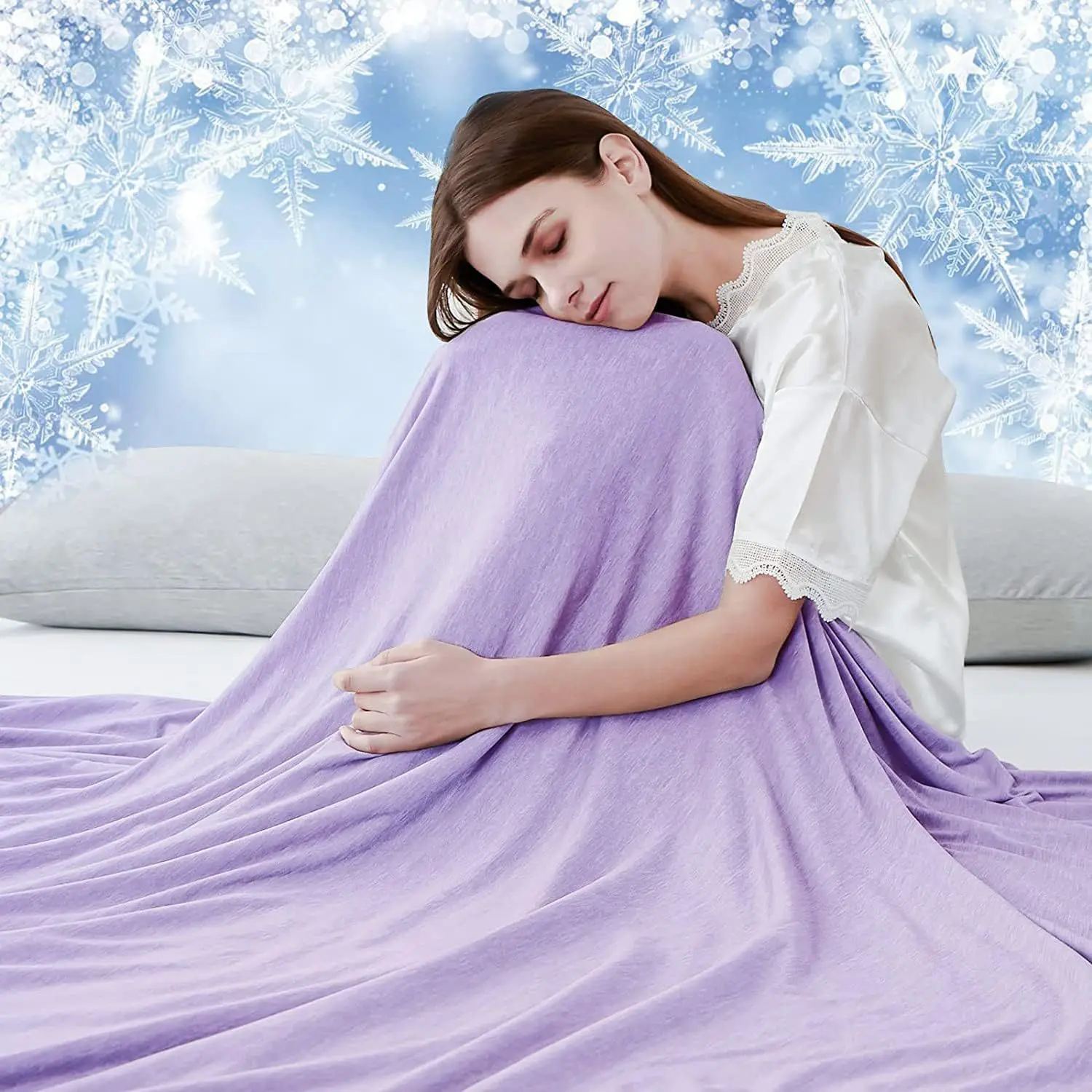 Hot Sleepers Breathable Summer Blanket Cooling Blanket For Hot
