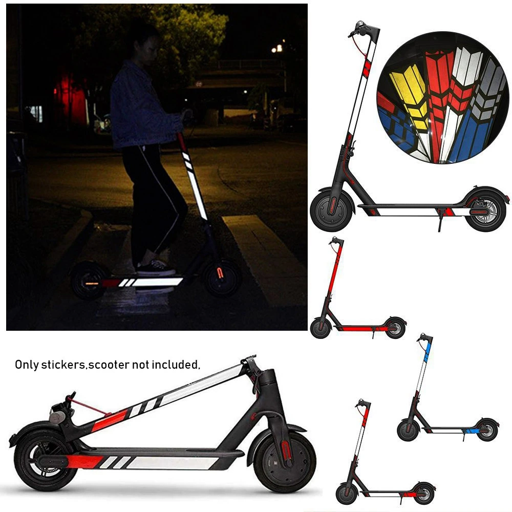 Superbsail High Quality Reflective Styling Stickers For M365 Electric Scooter Night Safety Skateboard Accessories supplier