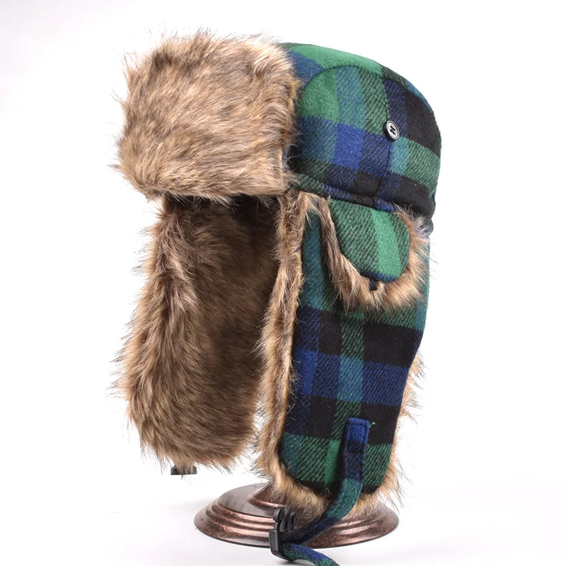 Bomber Russian Cold Plaid Aviator 
