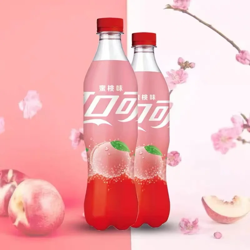 500ml ピーチストロベリー風味ボトルフルーツソーダドリンク 中国炭酸