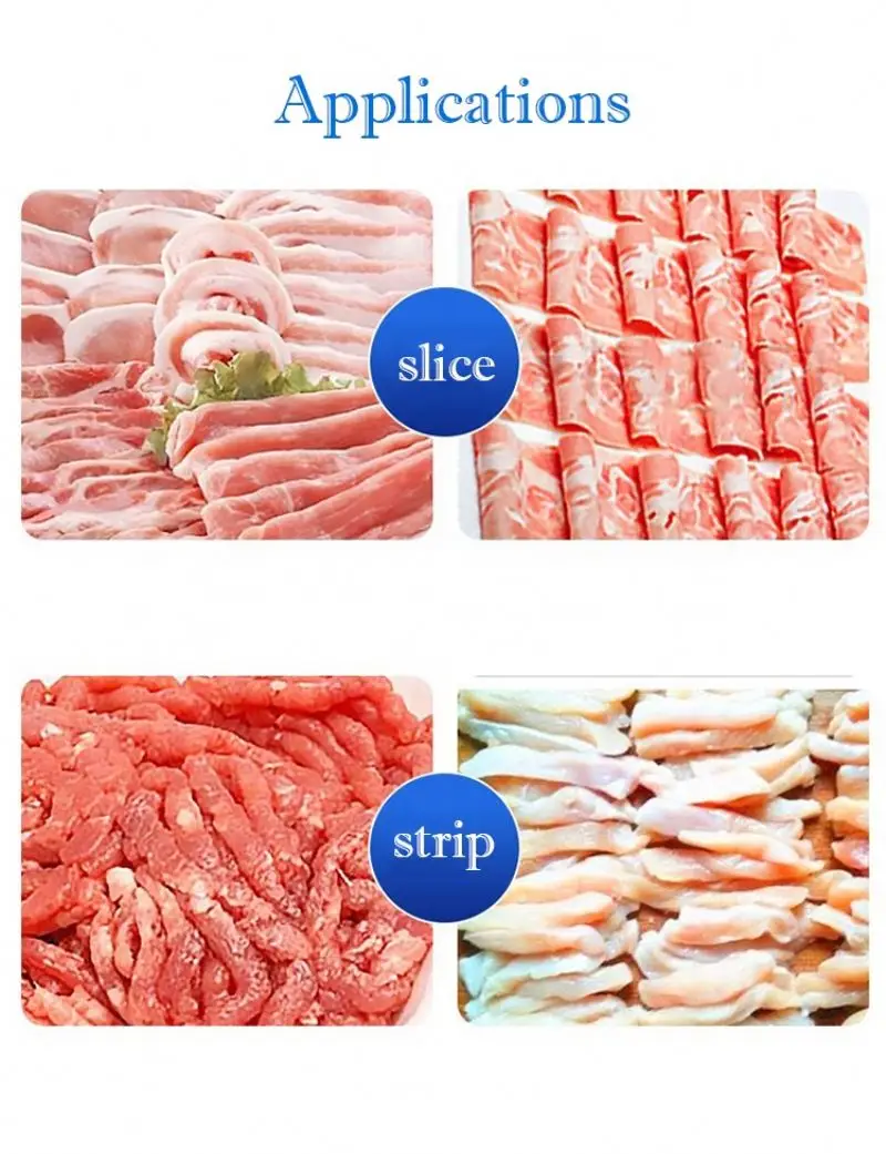 Automatic Small Meat Strips Slicing Cutting Machine Beef Pork Meat Chicken  Breast Jerky Frozen Fresh Meat Slicer From Lewiao321, $1,346.74