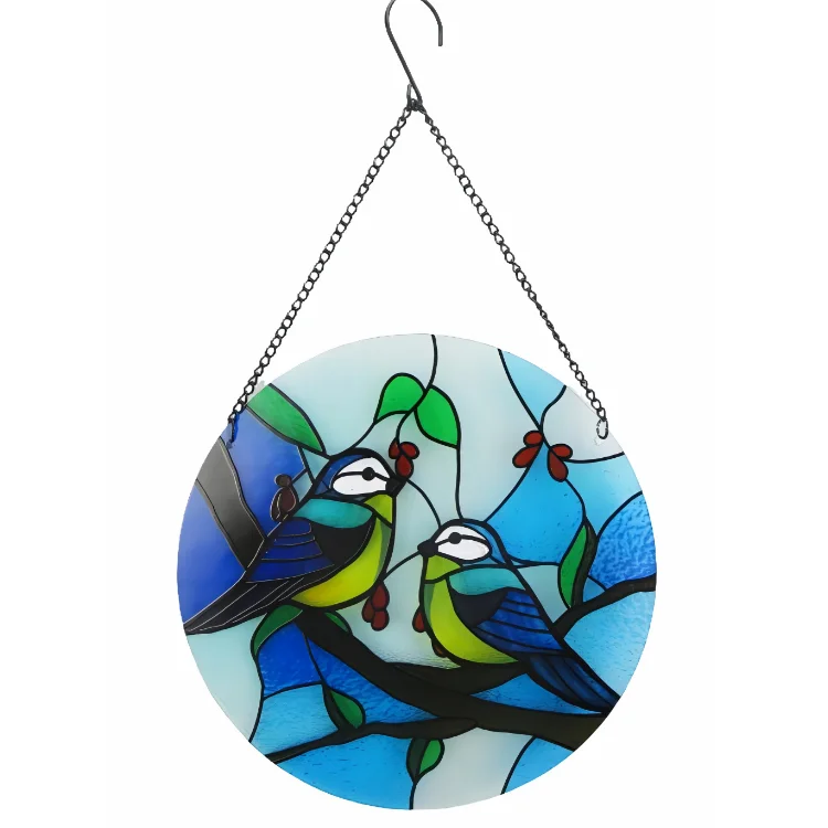 10inch Home Sun catcher Wall Hanging Craft Stained Glass Colorful Hanging s