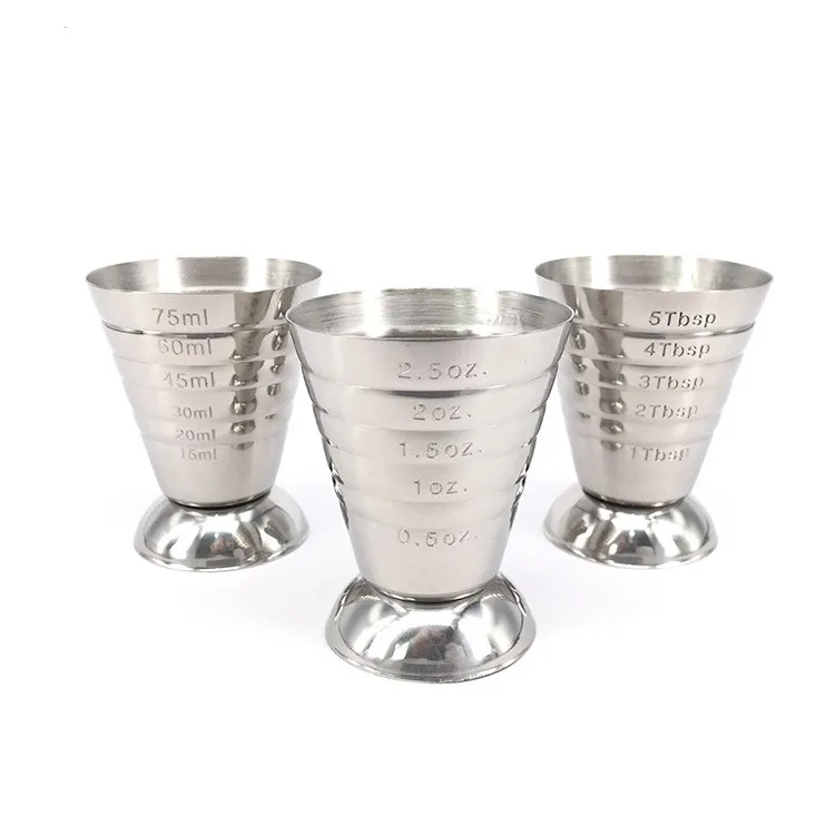 Stainless Steel Measuring Cup, 2.5 Oz, 75 Ml, 5 Tbsp, Cocktail