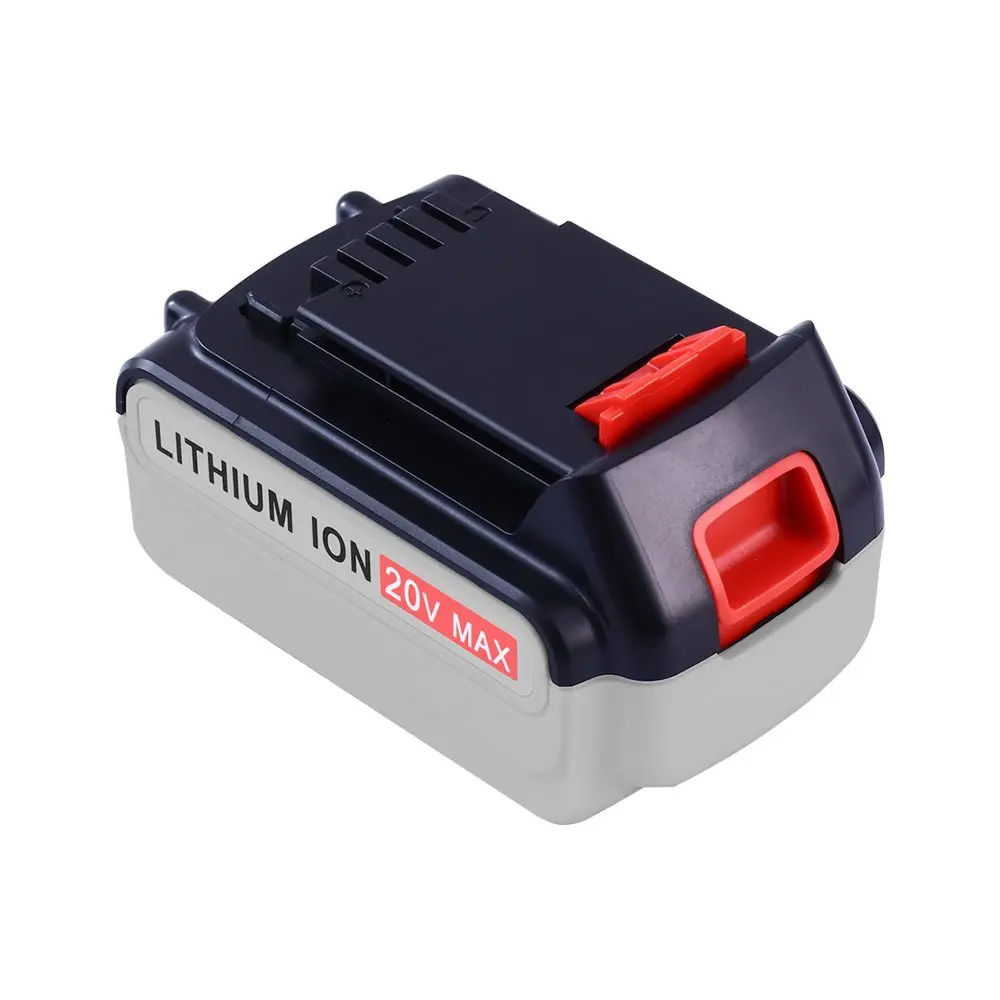 18V 20V 4.0AH Li-ion Rechargeable Battery Power Tool Replacement Battery  for BLACK & DECKER LB20 LBX20 LBXR20