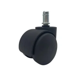 China Insert Stem Hollow Black Corrosion Resistant Protection Wheels PU Casters 2 inch Wheel NO 4