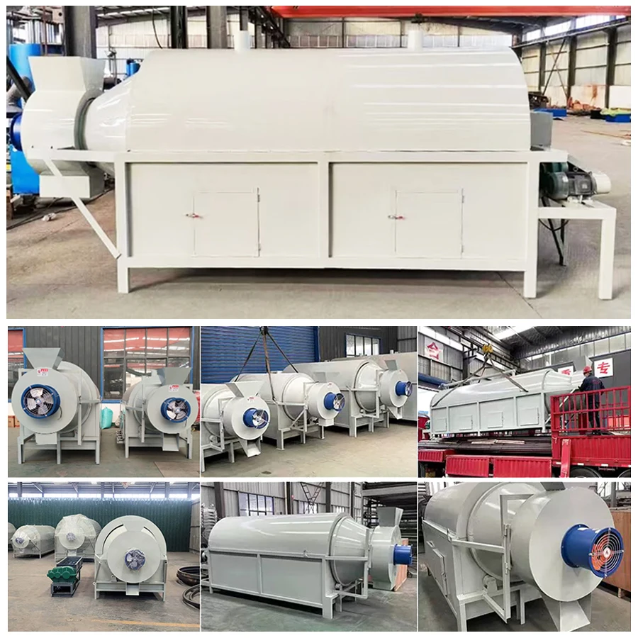 Спецификация опилок биомассы древесины Роторная сушилка машина для сушки сои глины Кокосовая сушилка машина