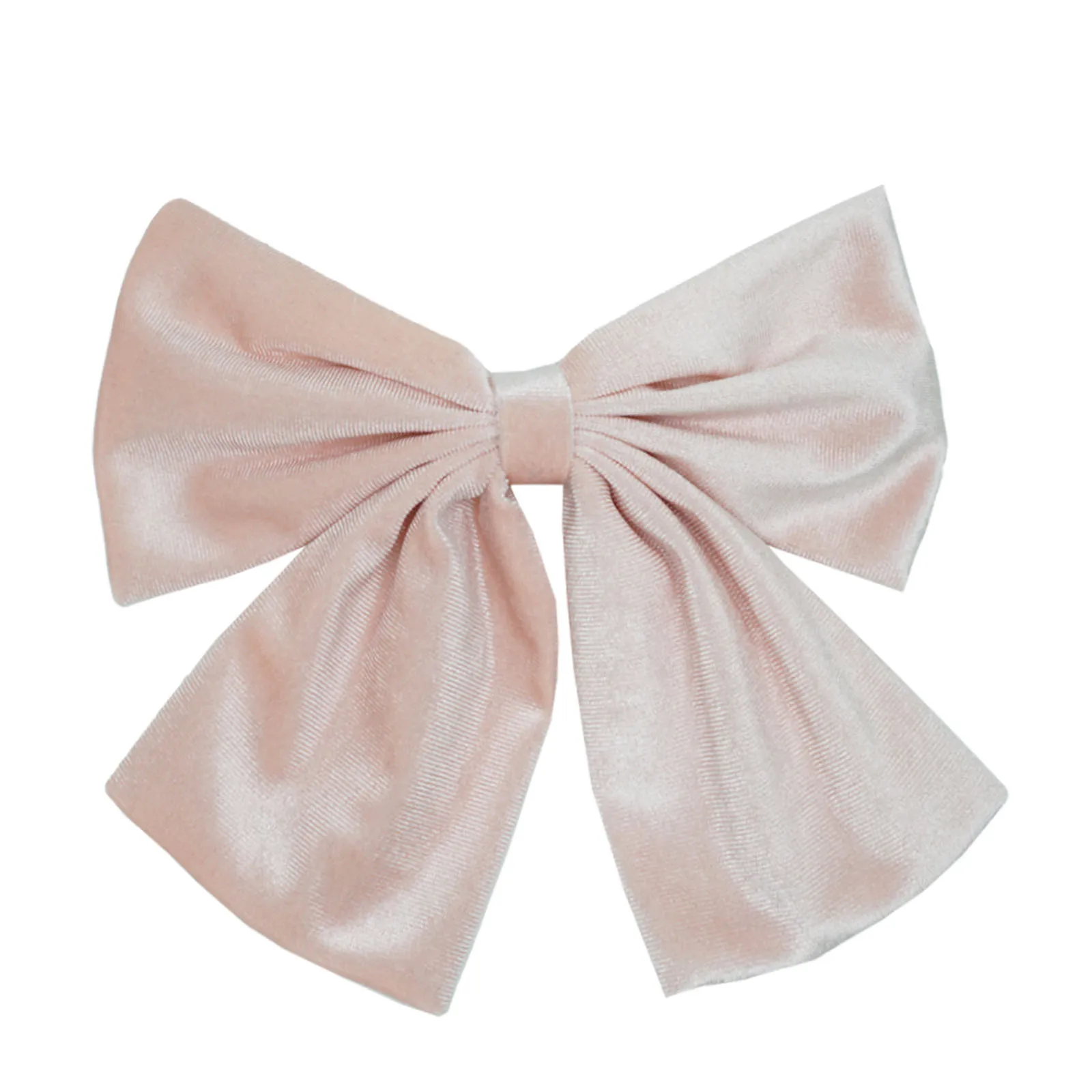 8inches Fashion Solid Color Velvet Bow Hair Clips Girls Hair Bow 