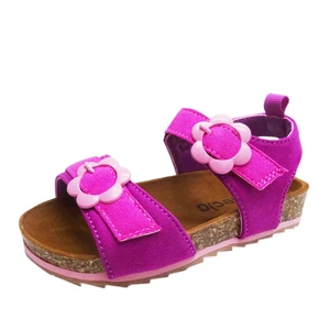 Factory Customized Summer Beach Children Sandals Kids Flat Cork Slippers Toddler Girls Sandals Wooden Cork Sandals Custom Design