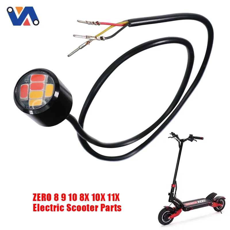 Feu arrière LED arrière pour trottinette électrique New Image, câble de freinage et de direction, longueur du câble 65 cm, utilisant une fiche Sm 3a, feux LED pour trottinette électrique