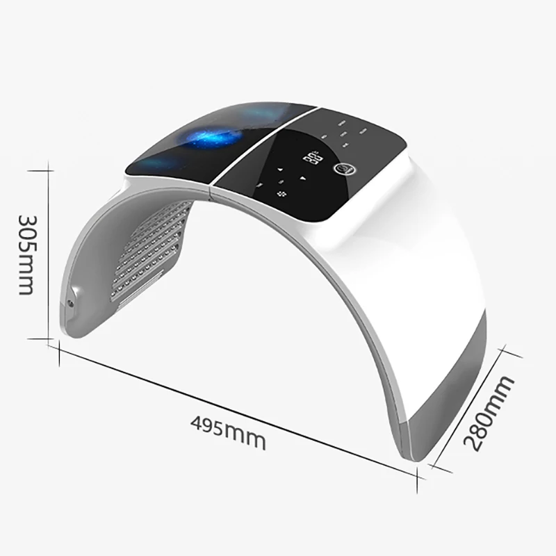 Face Acne Wrinkle Remover Device Far Infrared Colorful Skin Care Mask Pdt Led Light Therapy Machine