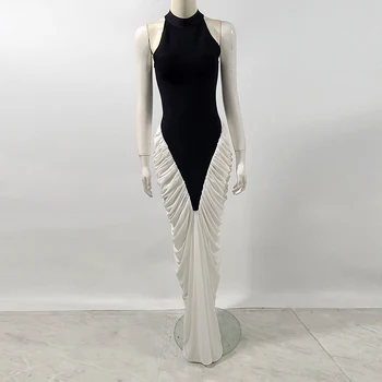 strapless open back dress Un Deux Trois Fit and Flare Party Dress in Longer Length in Light Pink at Nordstrom, Size 14