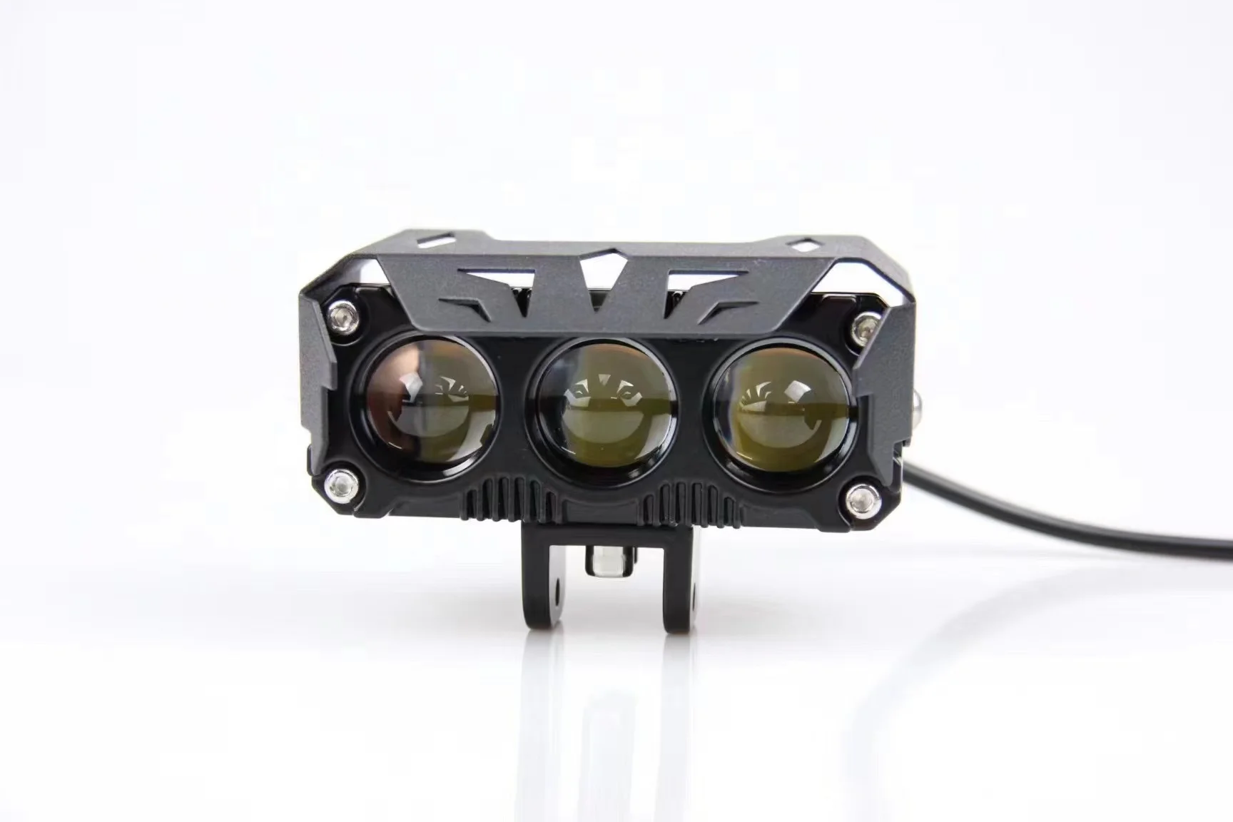 Waterproof Owl Design Dual Color Led Motorcycle Laser Fog Light Headlight Led Auxiliary Spot Led Lights for Motorcycle